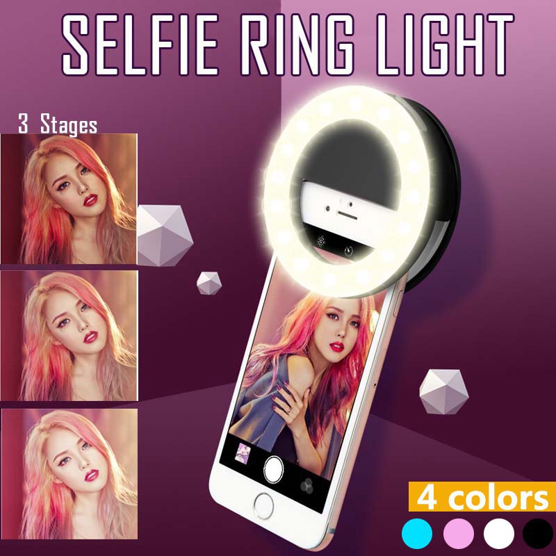Photography Lighting Ring - LED Selfie Ring Light 3 Level