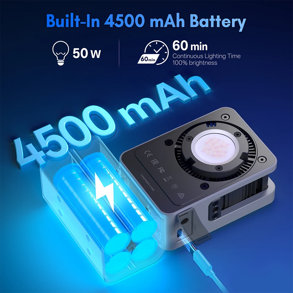 Zhiyun CINEPEER CX50 RGB Video - Photography Lighting App ulasan dan harga