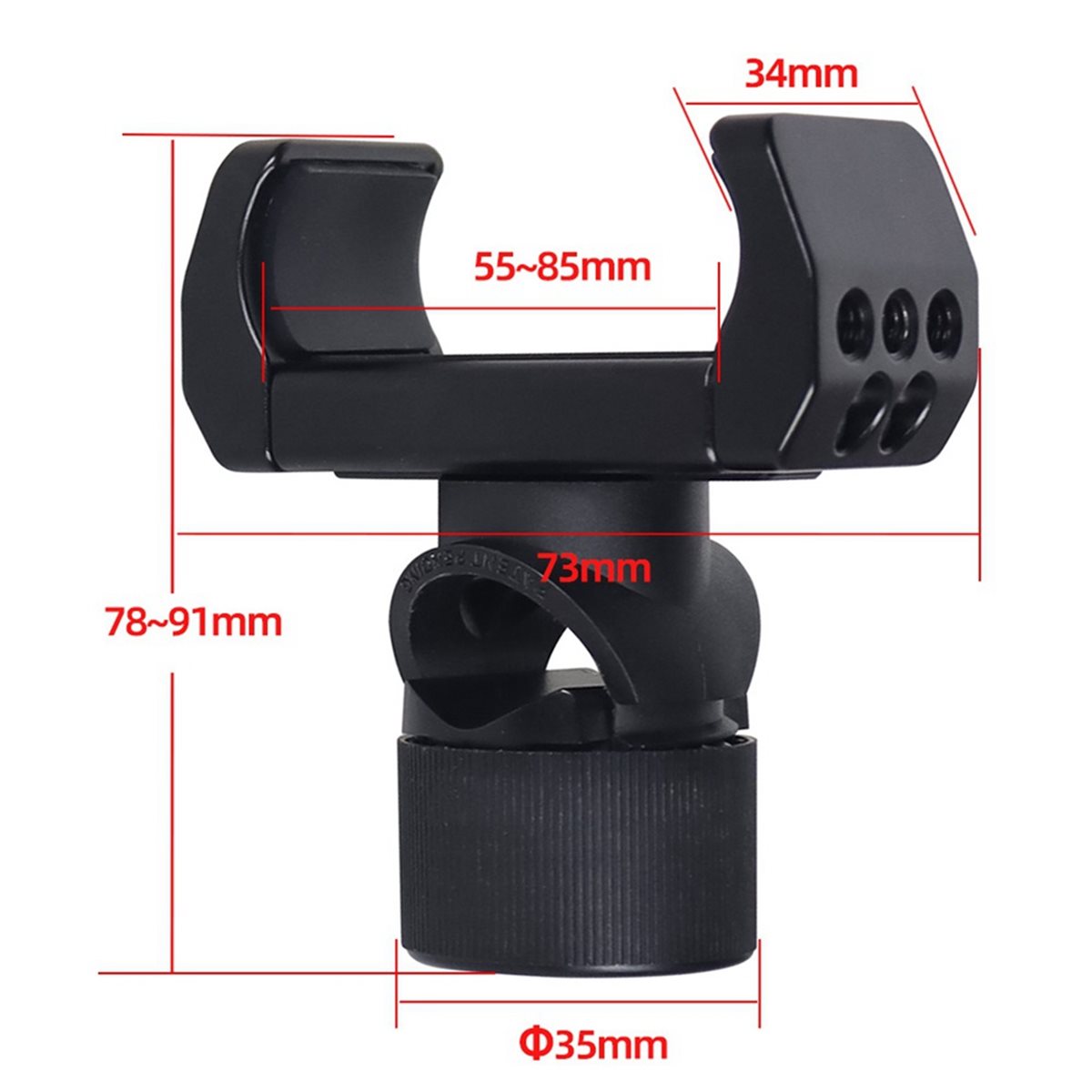 SCLS Power Bank Clamp Holder w - Reflector Arm Clamp ulasan dan harga