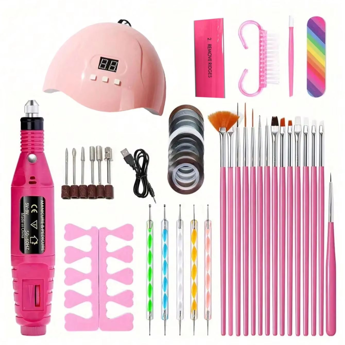 Nail Set Nail Extension Gel Na - Photography Lighting Gels ulasan dan harga