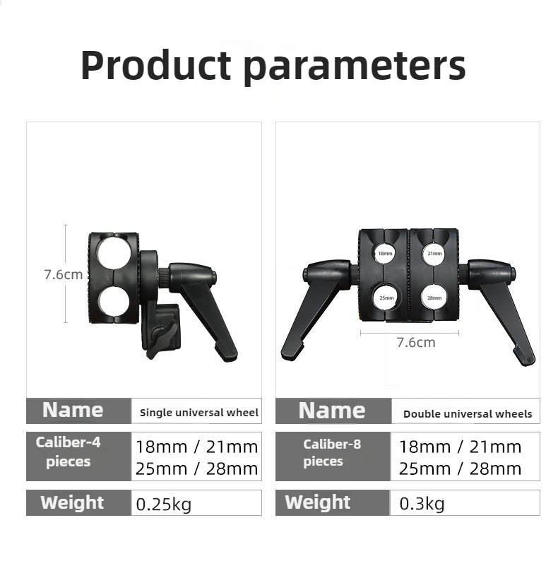 Swivel Dual Head Grip Holder B - Reflector Arm Clamp ulasan dan harga