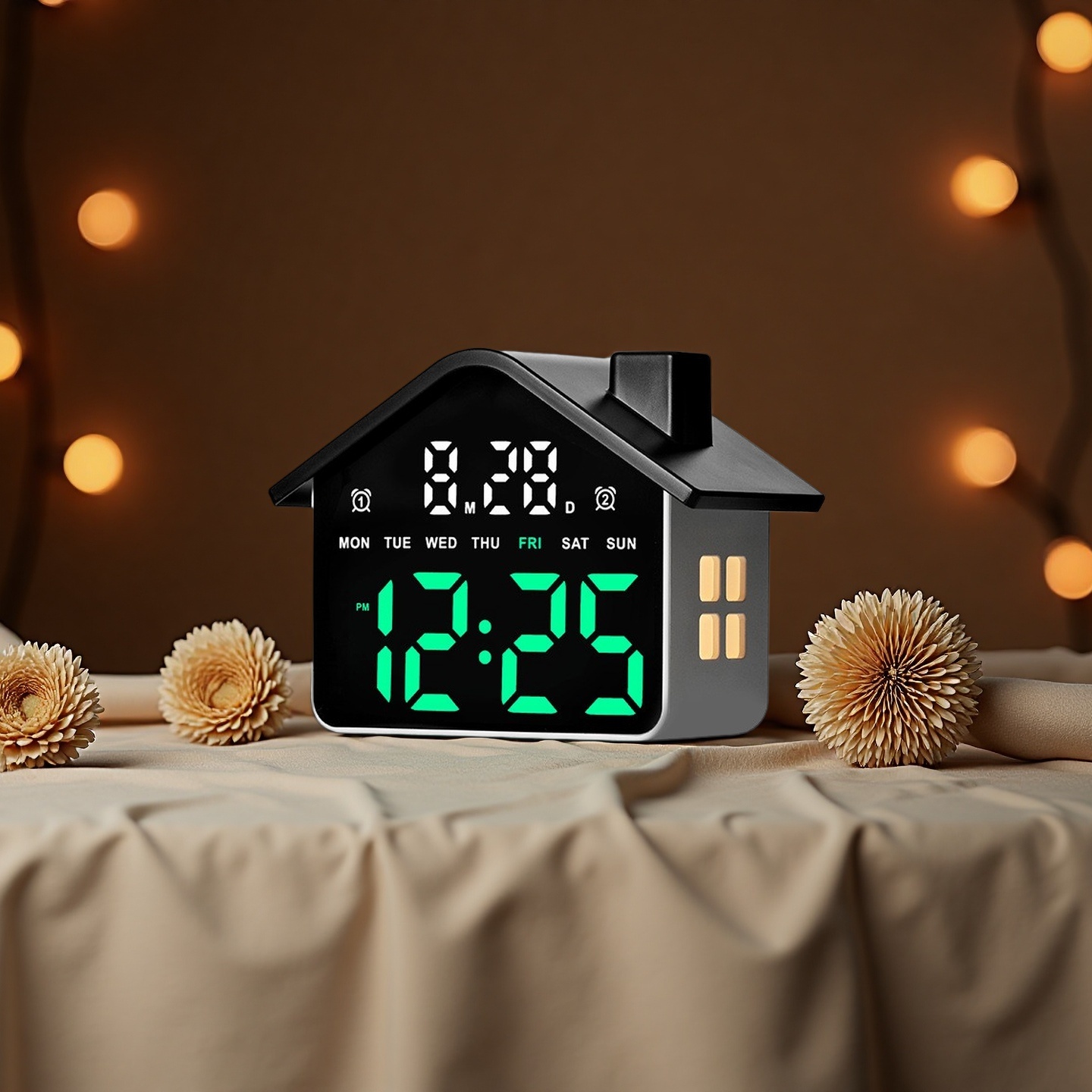LED Digital Alarm Clock House  - Photography Lighting Portrait ulasan dan harga