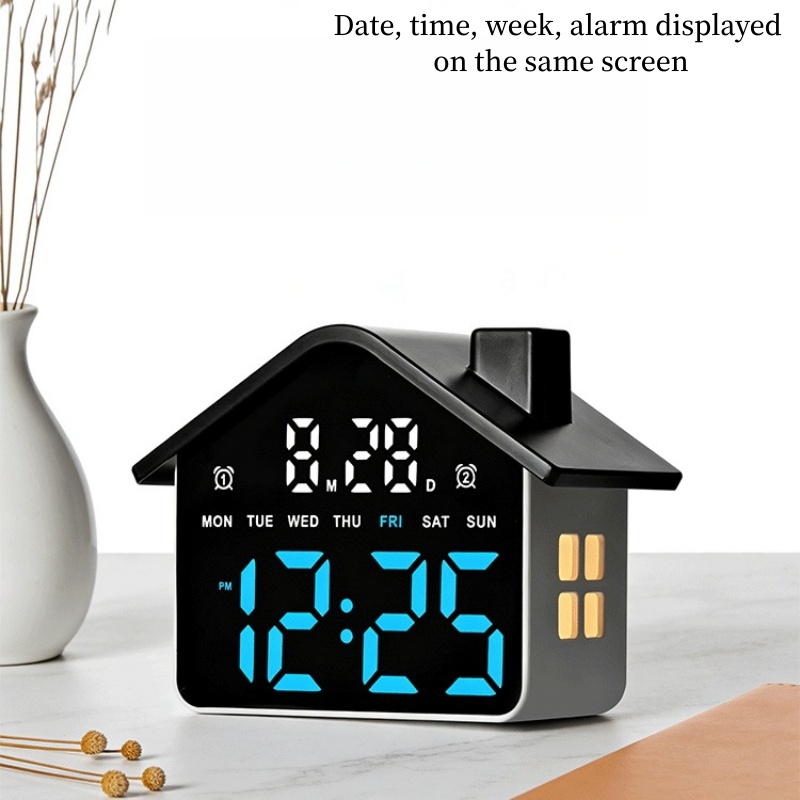 LED Digital Alarm Clock House  - Photography Lighting Portrait ulasan dan harga