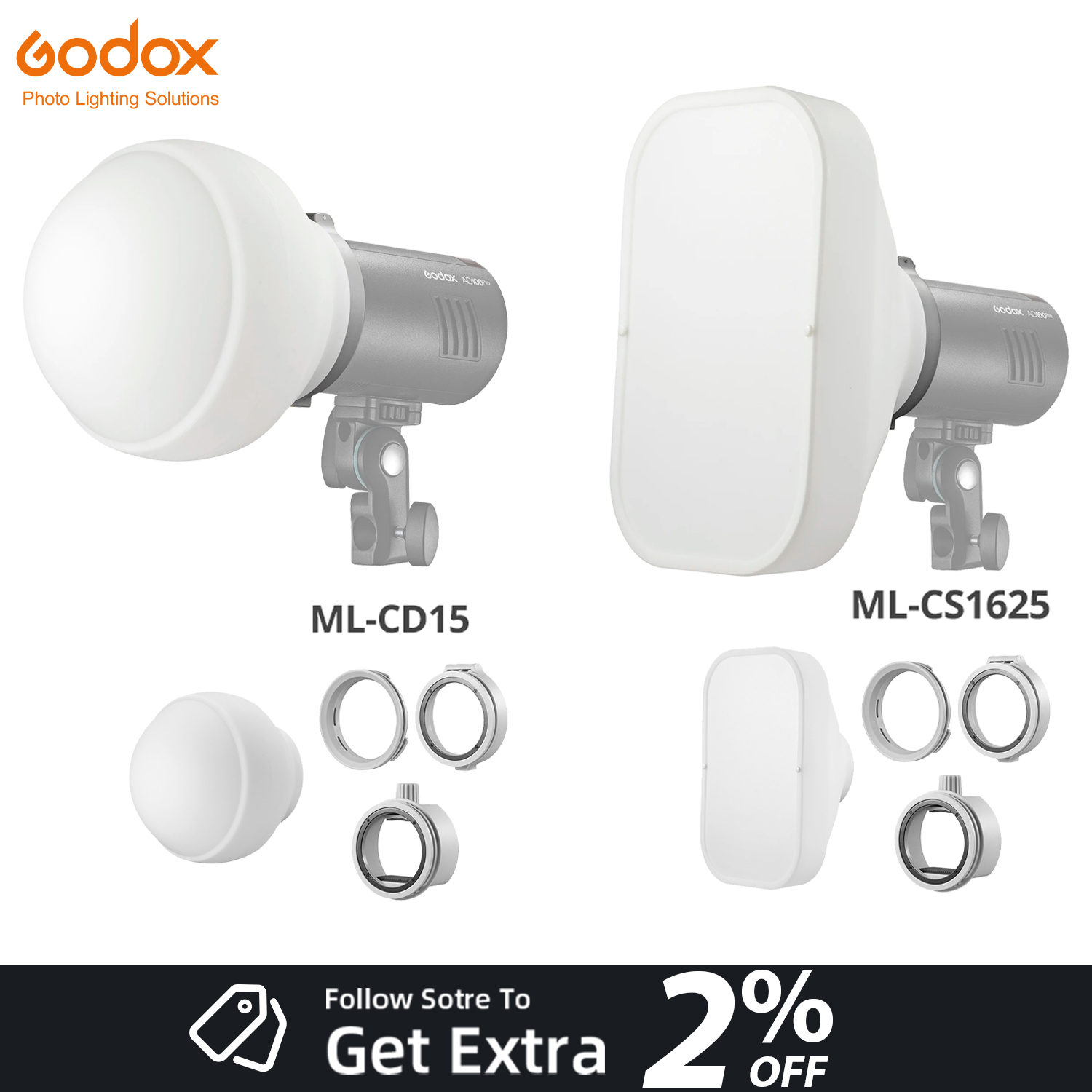 Godox ML-CD15 ML-CS1625 Diffus - Photography Lighting Kit Godox ulasan dan harga