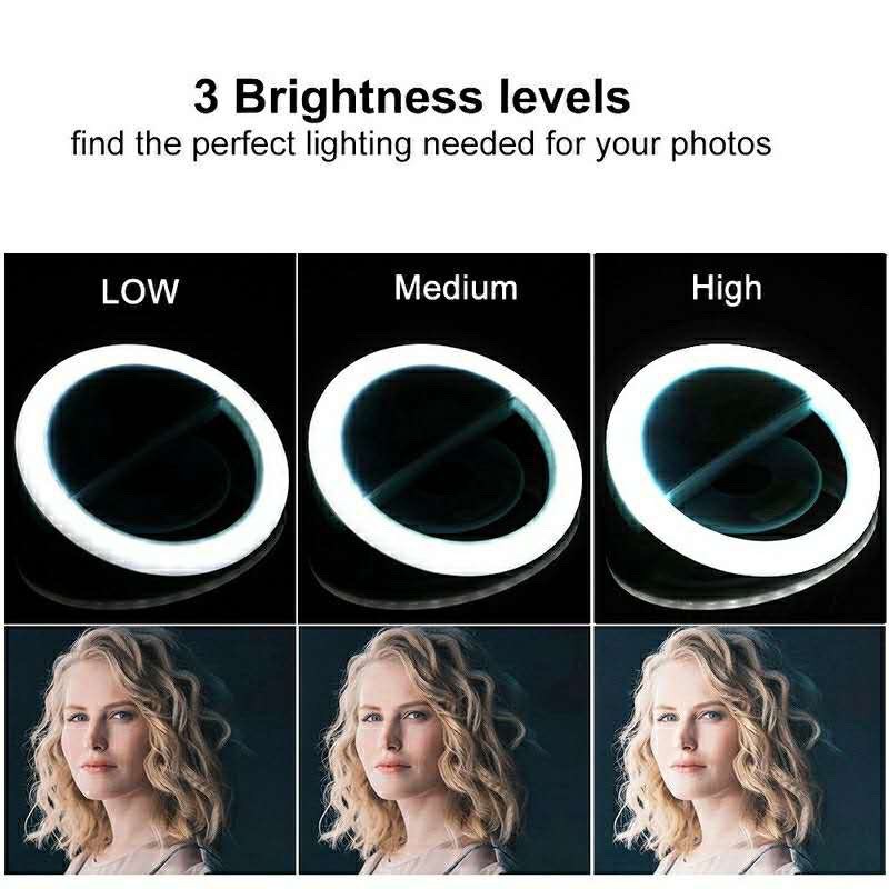 LED Selfie Ring Light 3 Level  - Photography Lighting Ring ulasan dan harga