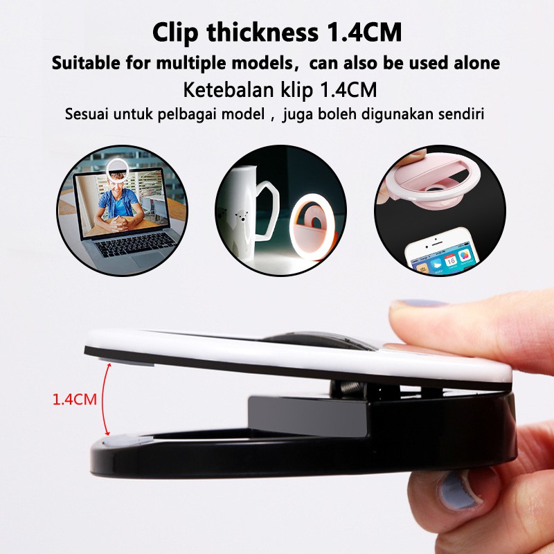 LED Selfie Ring Light 3 Level  - Photography Lighting Ring ulasan dan harga