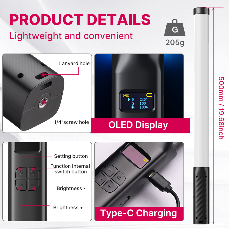 Ulanzi VL119 Handheld RGB Colo - Photography Lighting Styles ulasan dan harga