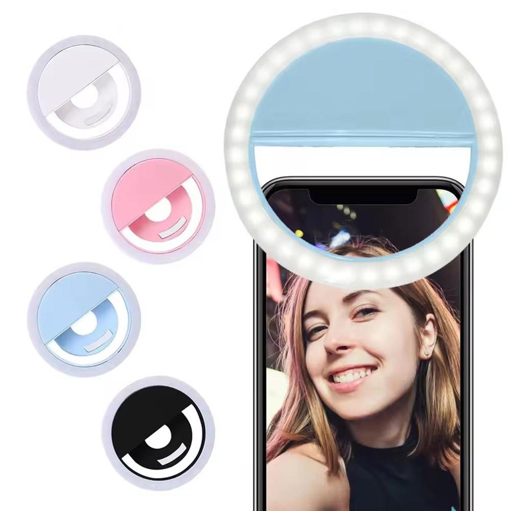 Clip On Selfie Ring Light Rech - Photography Lighting Ring ulasan dan harga