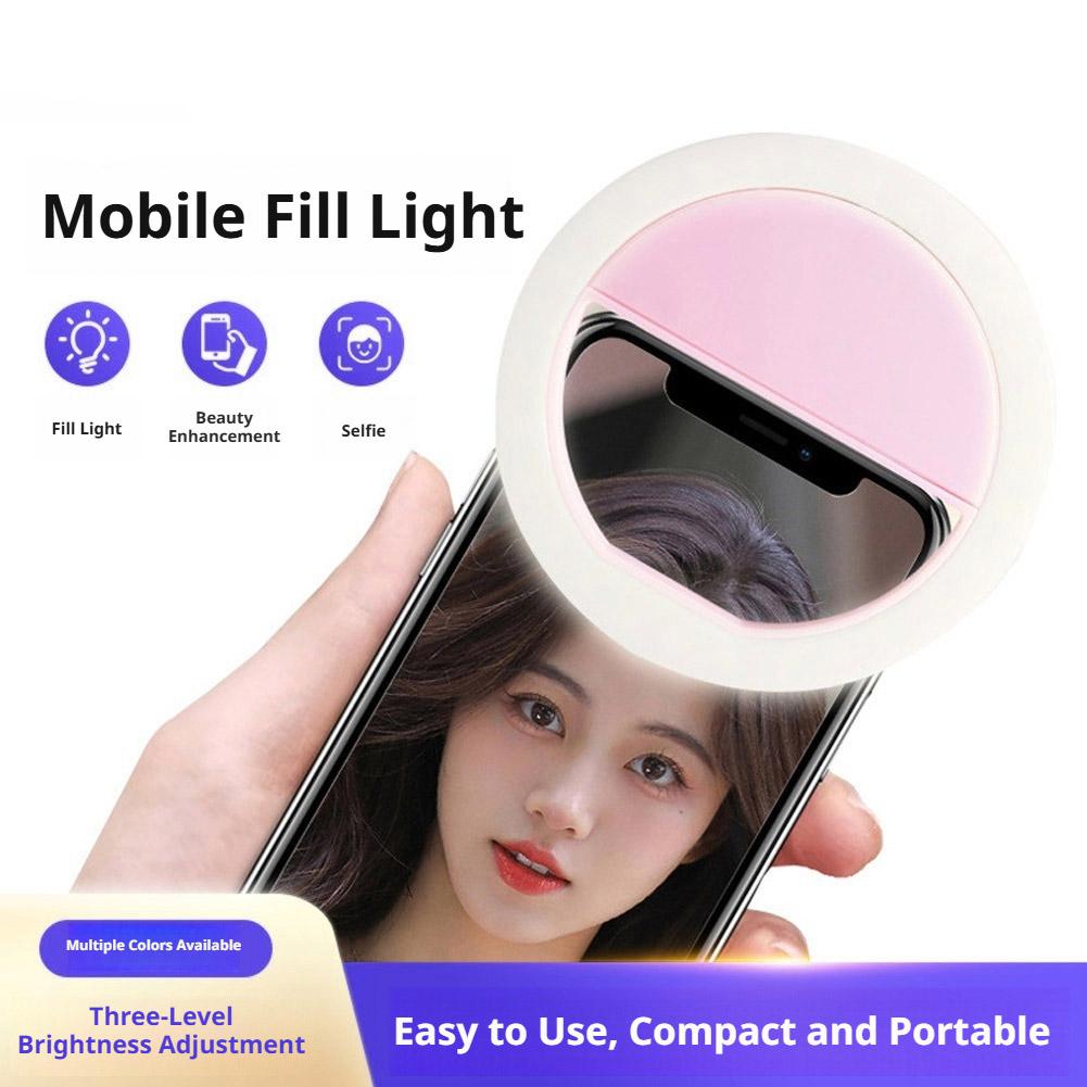 Clip On Selfie Ring Light Rech - Photography Lighting Ring ulasan dan harga