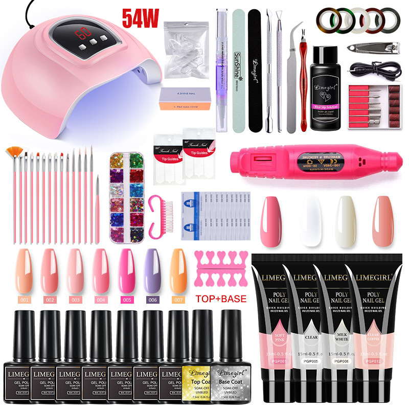 Nail Extension Kit Acrylic Gel - Photography Lighting Gels ulasan dan harga