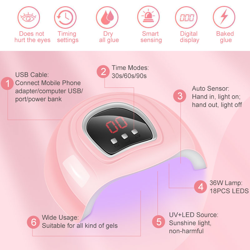 Nail Extension Kit Acrylic Gel - Photography Lighting Gels ulasan dan harga