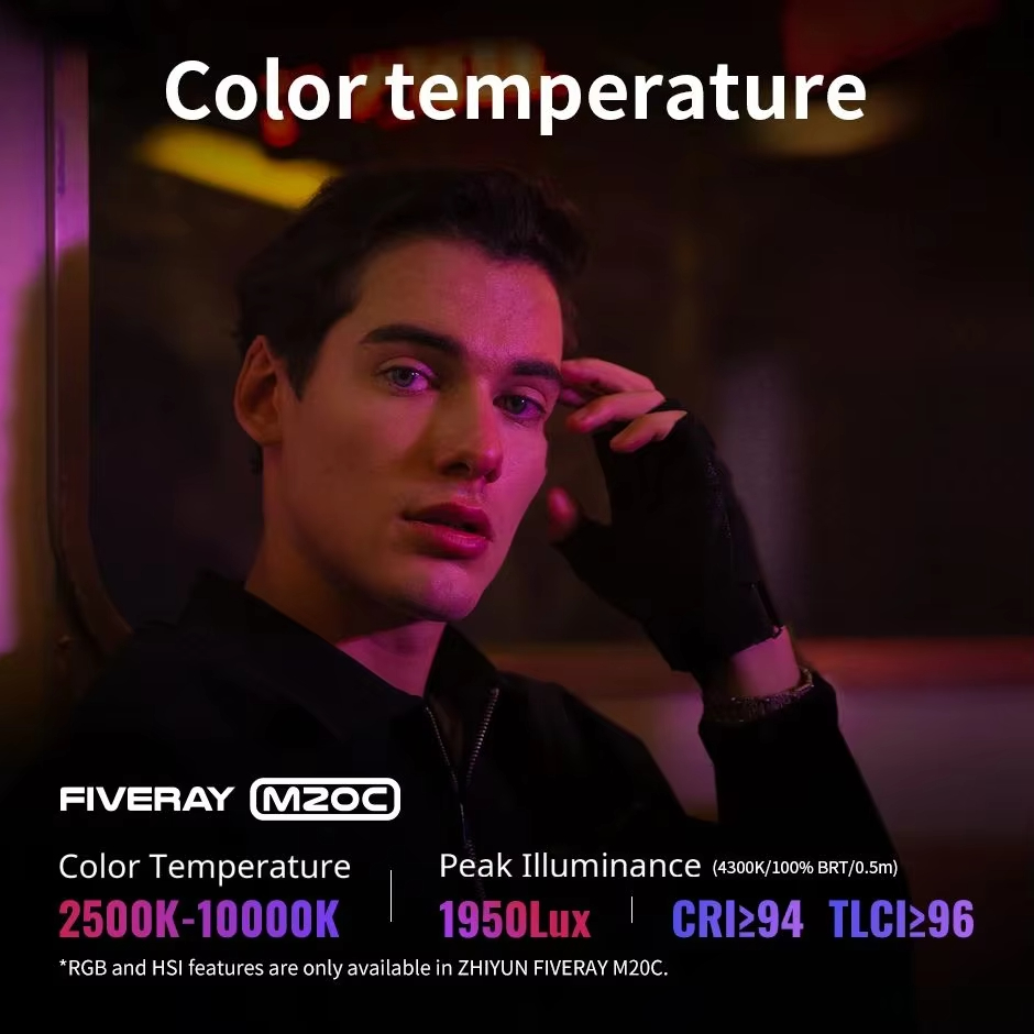 ZHIYUN FIVERAY M20C RGB M20 Bi - Photography Lighting App ulasan dan harga
