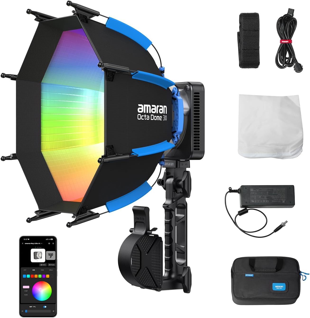 120W RGB LED Video Light, Port - Photography Lighting App ulasan dan harga
