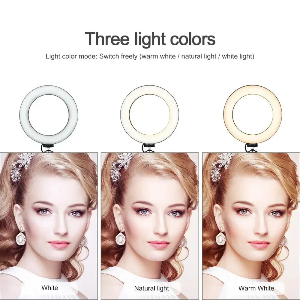 3Modes Mini LED Desktop Video  - Photography Lighting Ring ulasan dan harga