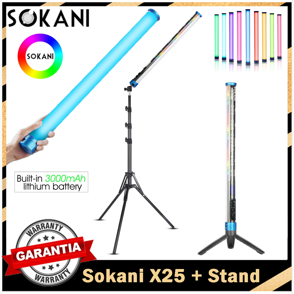 Sokani X25 RGB LED Video Light - Photography Lighting App ulasan dan harga