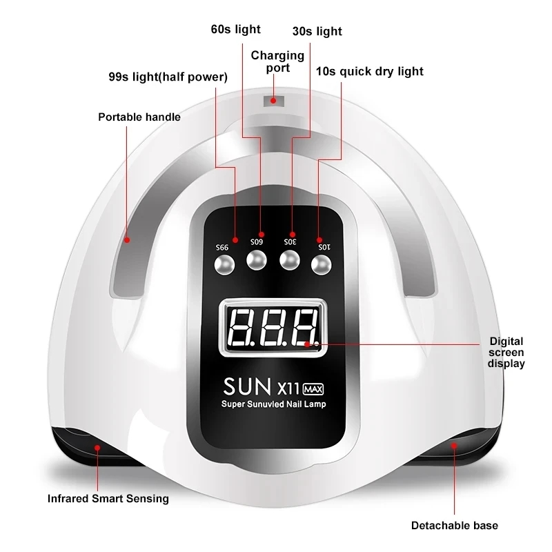 Nail Dryer LED Nail Lamp UV Li - Photography Lighting Gels ulasan dan harga
