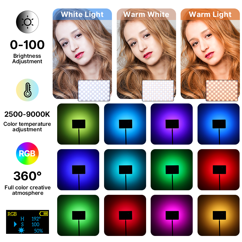 Ulanzi LT003 15W RGB Video Lig - Photography Lighting Styles ulasan dan harga
