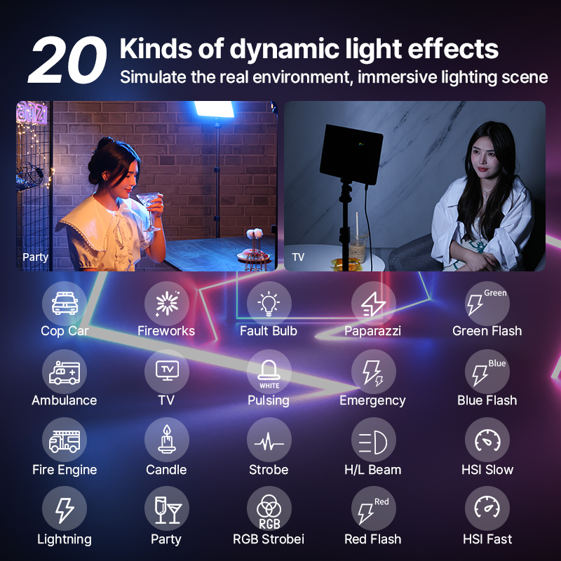 Ulanzi LT003 15W RGB Video Lig - Photography Lighting Styles ulasan dan harga