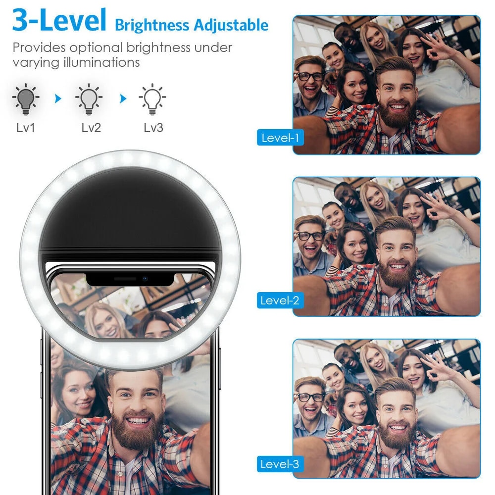 USB Charge Led Selfie Ring Lig - Photography Lighting Ring ulasan dan harga