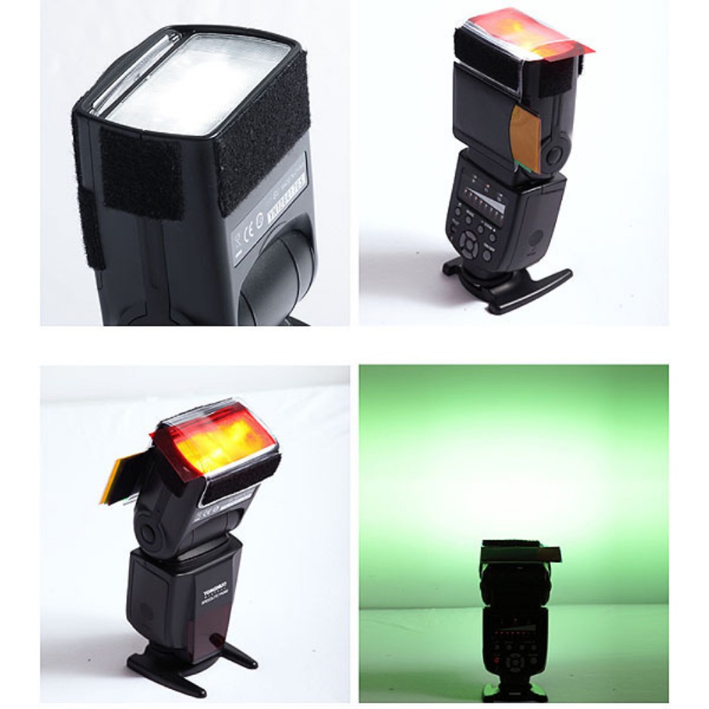 12 Colors Camera Flash Gels Li - Photography Lighting Gels ulasan dan harga