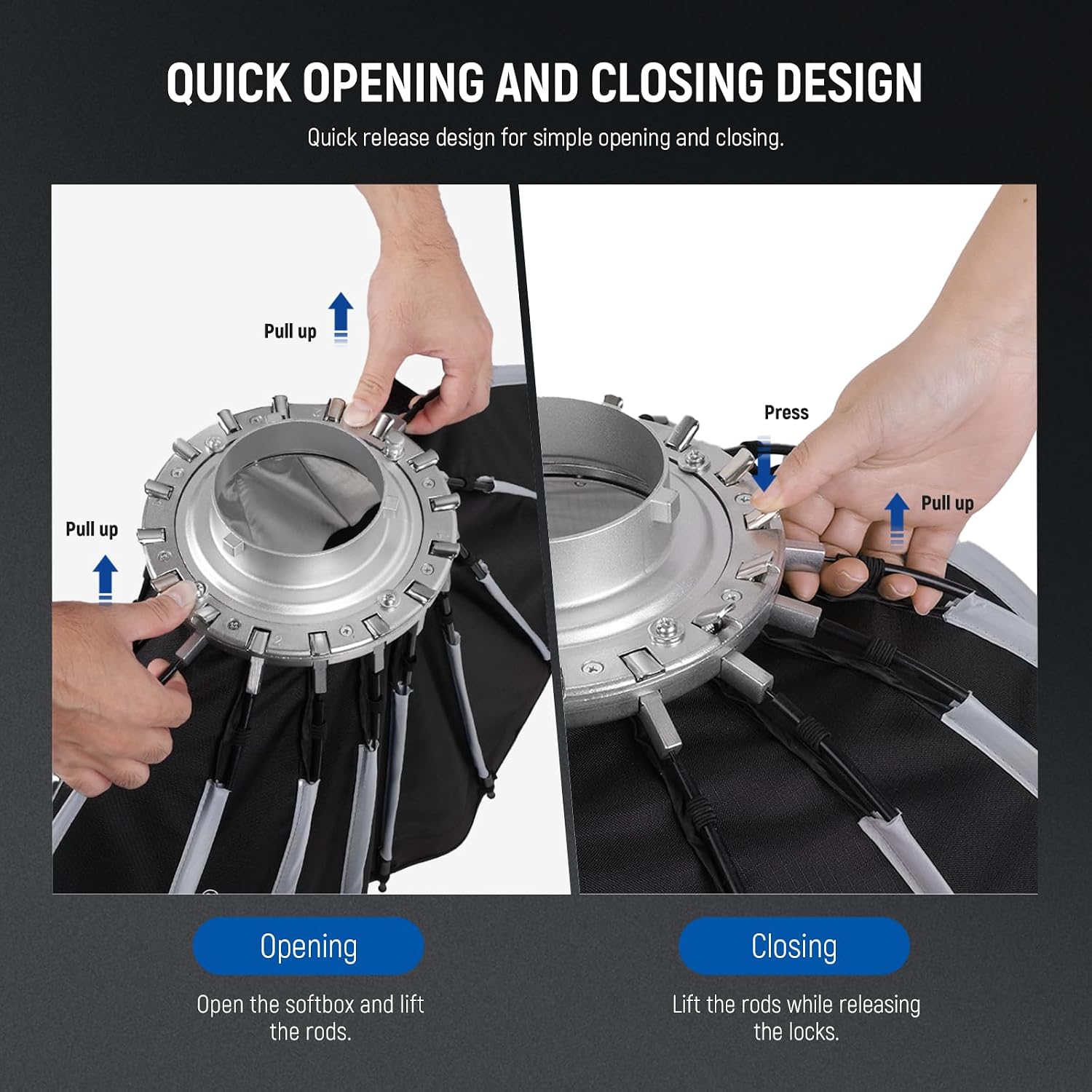 Parabolic Softbox with Bowens  - Photography Video Lighting Kit ulasan dan harga